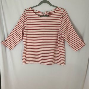 Women’s red and white half sleeve tshirt